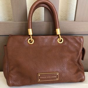 Authentic Marc Jacobs brown leather satchel